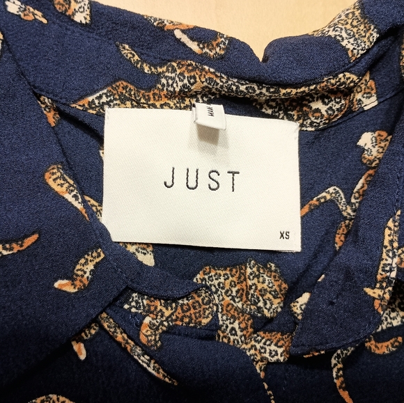 Just Female Wellis Leopard Print AOP Shirt Garmentory Size XS - Picture 10 of 10
